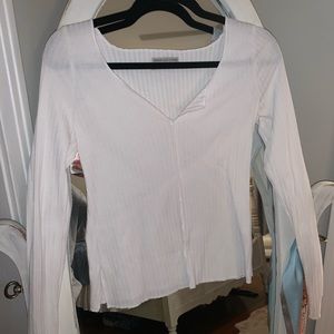 Urban outfitters ribbed, fitted long sleeve